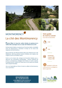 la cité des montmorency visite groupe