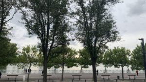 la jetée du lac d'enghien