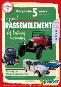 Le grand rassemblement des voitures anciennes à Domont
